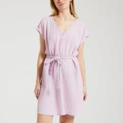 Robe courte en gaze de coton avec ceinture ROSALY