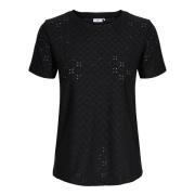 T-shirt en broderie anglaise