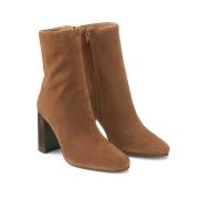 Bottines pointues en cuir velours Valoris