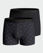 Lot de 2 boxers 1 uni et 1 imprimé