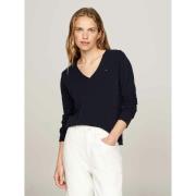 Pull manches longues en laine col V