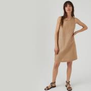 Robe courte sans manches, en lin