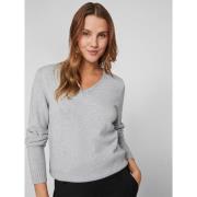 Pull col v en fine maille