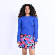 Pull  col rond épaule bouffante