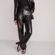 Pantalon droit à sequins