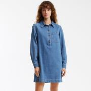 Robe courte en denim, Signature ALBANE