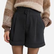 Short gaufré, taille haute