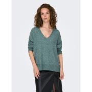 Pull col V, maille mousseuse