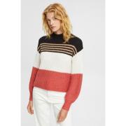 Pull col montant en grosse maille