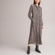 Robe-chemise maxi longue, imprimé animalier