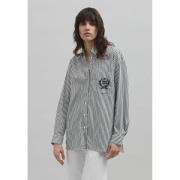 Chemise rayée oversize à manches longues