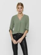 Blouse manches 3/4, col V