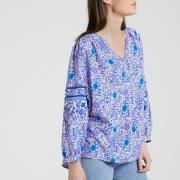 Blouse imprimée encolure V