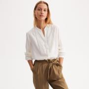 Blouse col rond, manches longues