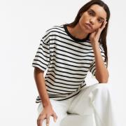T-shirt rayé volume loose, Signature Paul