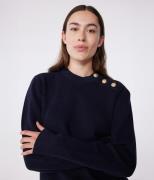 Pull marin femme en coton uni