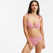Haut de maillot de bain corbeille rayé