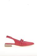 Ballerines Slingback pointues en cuir