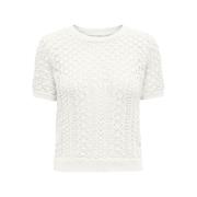Pull col rond manches courtes