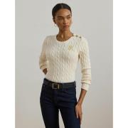 Pull col rond en maille torsadée