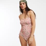 Maillot de bain 1 pièce ballerine imprimé floral