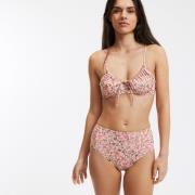 Bas de maillot de bain culotte haute, floral