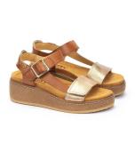 Sandales compensées cuir Alzira
