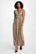 Robe longue droite imprimée