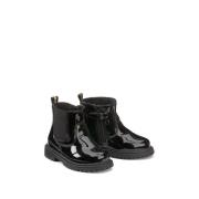 Boots vernies zippées