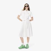 Robe polo évasée manches courtes