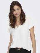 Blouse encolure V, manches courtes
