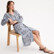 Robe droite imprimé graphique, longue