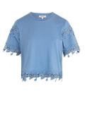 T-shirt manches courtes, détail guipure