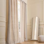 Rideau lin lavé doublé, à œillets, Private