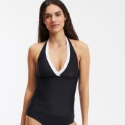 Haut de maillot de bain tankini, forme foulard