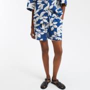 Short imprimé, taille élastiquée