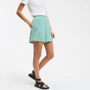 Short en maille, à rayures