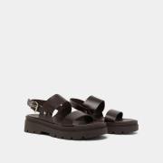 Sandales chunky en cuir Peinture