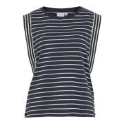 T-shirt sans manches à rayures