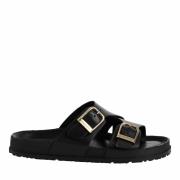 Mules en cuir