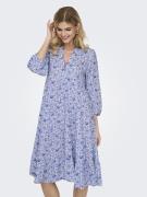 Robe longue manches longues imprimée