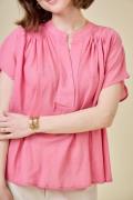 Blouse manches courtes col V