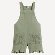 Combishort sans manches en gaze de coton