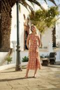 Robe midi manches courtes imprimée, ROLLENE