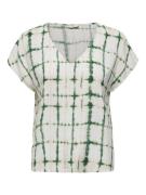 Blouse manches courtes, col V