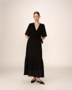 Robe longue fluide, ceinturée, PERSE