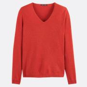 Pull col V, fine maille pur cachemire