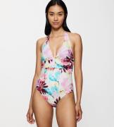 Maillot 1 pièce plongeant Summer Fleur
