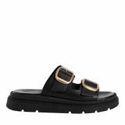 Mules chunky en cuir