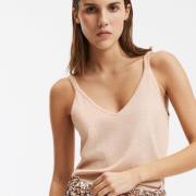 Top à bretelles, fine maille irisée